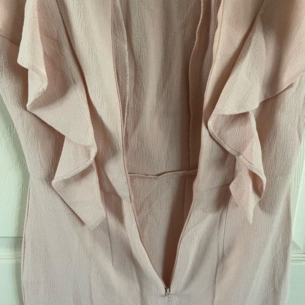 NWOT ASOS Pink Ruffle V Front Dress, Women’s Size 4 - Picture 11 of 16